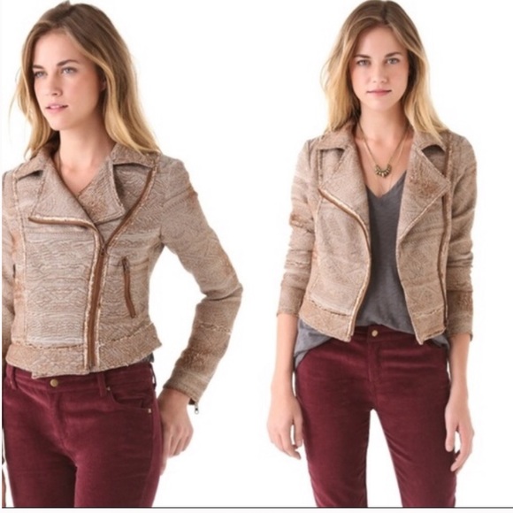 Free People Jackets & Blazers - 🌴Free People tapestry moto cropped jacket